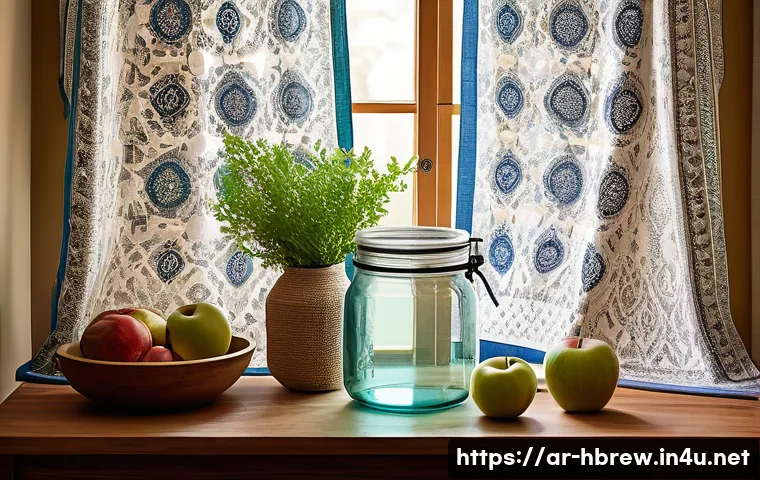 홈메이드 저도수 술 제조법 - A detailed home fermentation setup for making a low-alcohol beverage, featuring a traditional glass ...