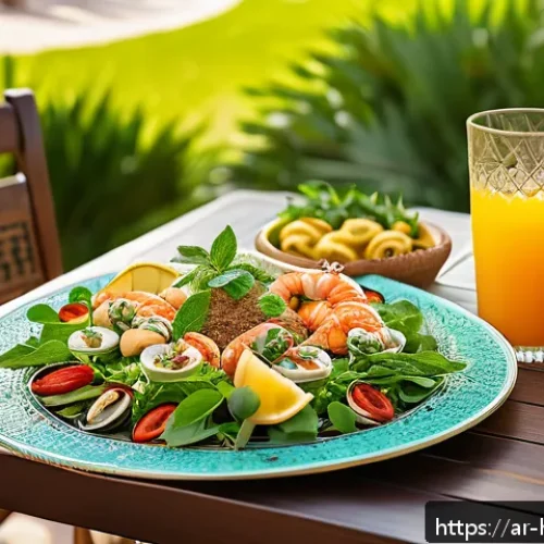 홈메이드 술 페어링 가이드 - A vibrant Middle Eastern dining table set outdoors during a warm summer day, featuring a variety of ...
